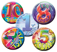 Childrens Birthday Party Badges