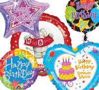 Adult Birthday Shaped Balloons