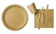 Gold Paper Tableware
