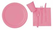 Pretty Pink Paper Tableware