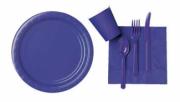 Purple Paper Tableware