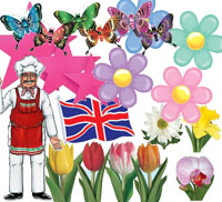 Sale and Discount Party Cutouts