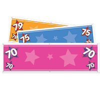 Ages 70-79 Personalised Banners