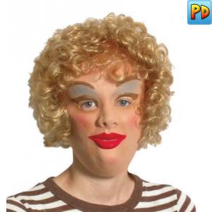 Female Mask With Blonde Hair