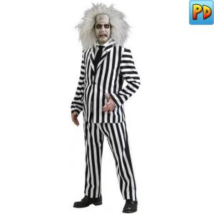 Deluxe Beetlejuice Fancy Dress Costume