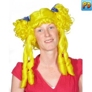 Cinderella Wig With Ringlets, Yellow