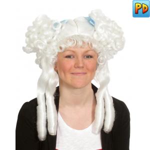 Cinderella Wig With Ringlets, White