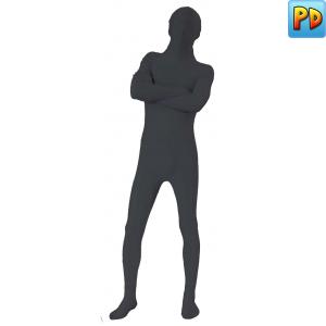 Zentai Fancy Dress Suit, Black