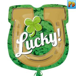 Lucky Horseshoe Foil Balloon