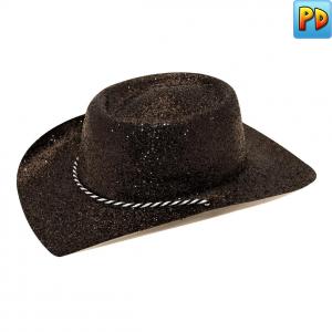 Glitter Cowboy Hat, Black
