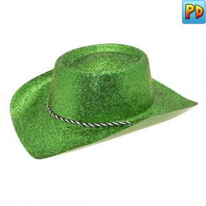 Glitter Cowboy Hat,Green