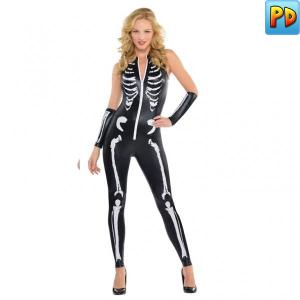 Adult Skeleton Catsuit