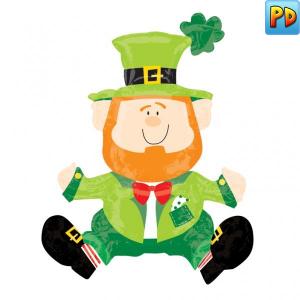Foil multi Balloon: Sitting Leprechaun