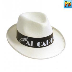 Al Capone Felt Hat, White