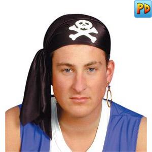 Pirate Scarf Hat, Black