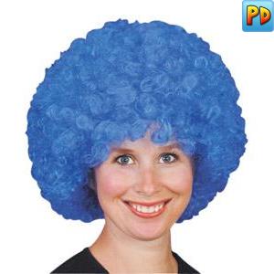 Curly Afro Wig, Blue