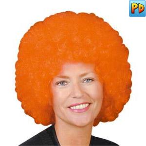 Curly Afro Wig, Orange