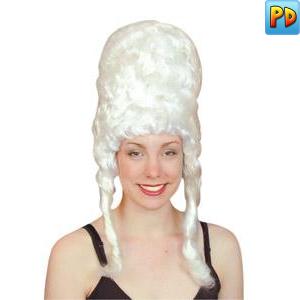 Beehive Wig, White