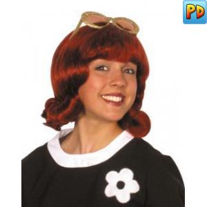 60's Flick Up Wig, Auburn