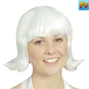 Pageboy Wig, White