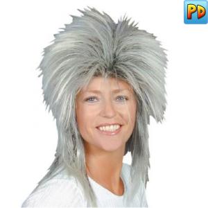 Tina Wig, Grey/Black