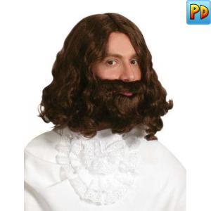 Cavalier Wig & Beard, Brown