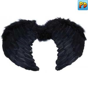 Mini Feather Wings, Black