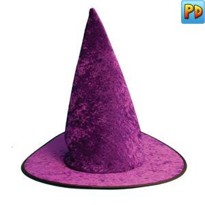 Witches Hat, Purple Velvet
