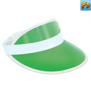 Clear Green Plastic Dealer's Visor