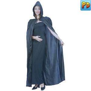 Black Luxury Hooded Cape
