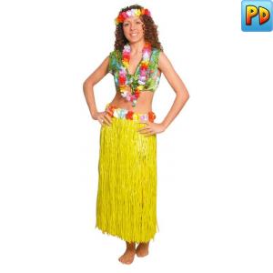 Hawaiian Grass Hula Skirt, Yellow