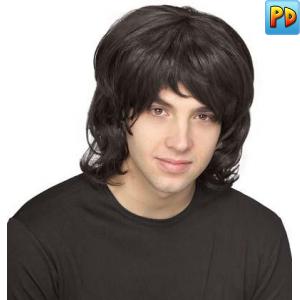 70s Shag Style Wig, Black