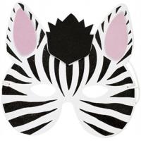 Zoo Animal Zebra Mask