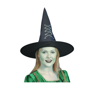 Witch Hat with Lace Up Design