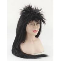 Spikey Gothic Wig, Black