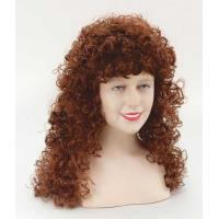 Long Curly Renaissance Wig, Brown/Ginger