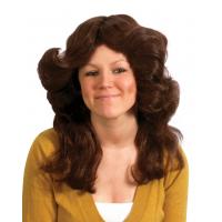 70's Flick Wig, Brown