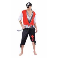 Adult Male Pirate Fancy Dress Costume