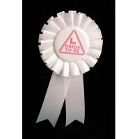Miss Behave Bride To Be Rosette, White