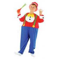 Harpo Hooped Clown Fancy Dress Costume