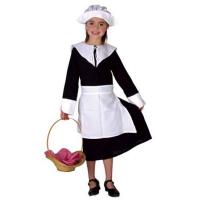 Pilgrim Girl Fancy Dress Costume
