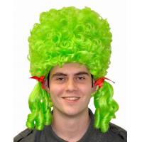 Dame Wig With Ribbon, Green
