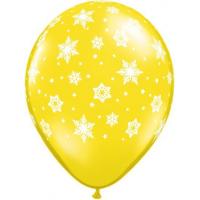 Snowflakes a Round Latex Balloons