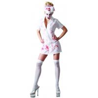 Blooded Nurse Fancy Dress Costume