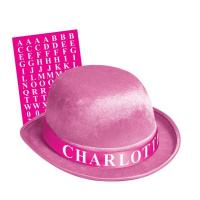 Personalised Pink Bowler Hat