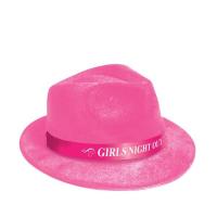 Girls Night Out Pink Fedora Hat