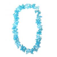 Neon Flowered Lei, Blue