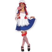 Rag Doll Girl Fancy Dress Costume