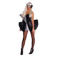 Lady Gaga Black Sequin Fancy Dress Costume