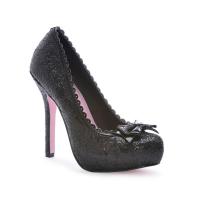 Leg Avenue Prince Glitter Shoes, Black